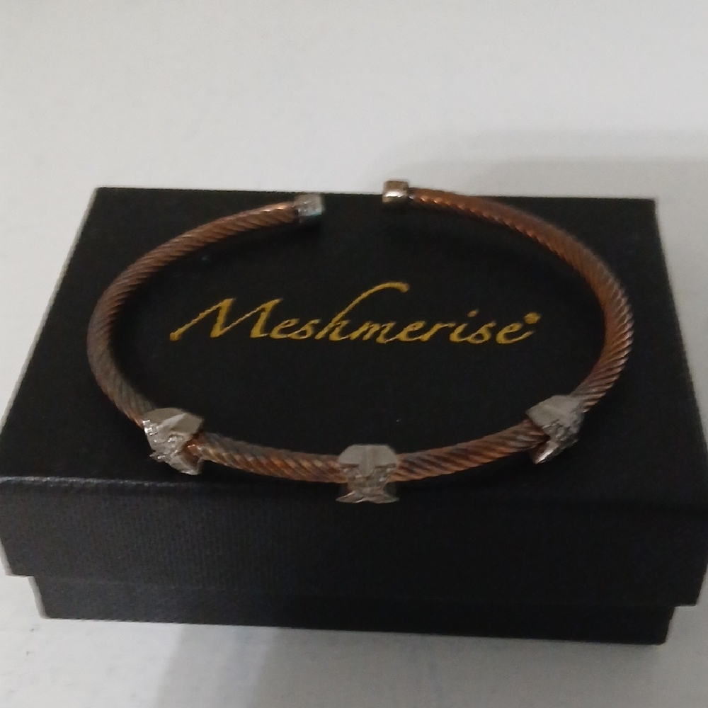 Brown and Silver Bracelet